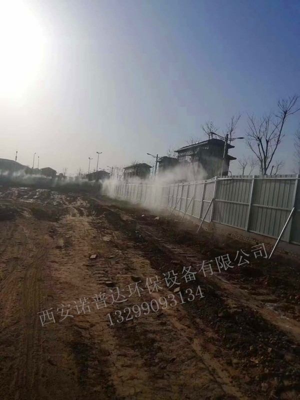 汉中勉县建筑施工围挡喷淋降尘设备-标准工地道路喷淋