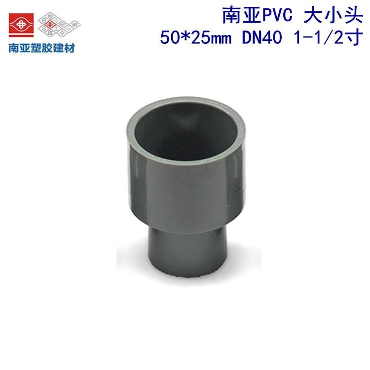 南亚pvcu直通接头upvc异径接头直通管件批发商5025mm