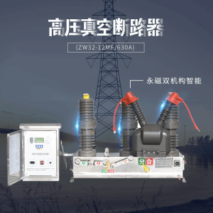 正科zw32-12mf/630a户外高压真空断路器10kv永磁双机构zw32柱开