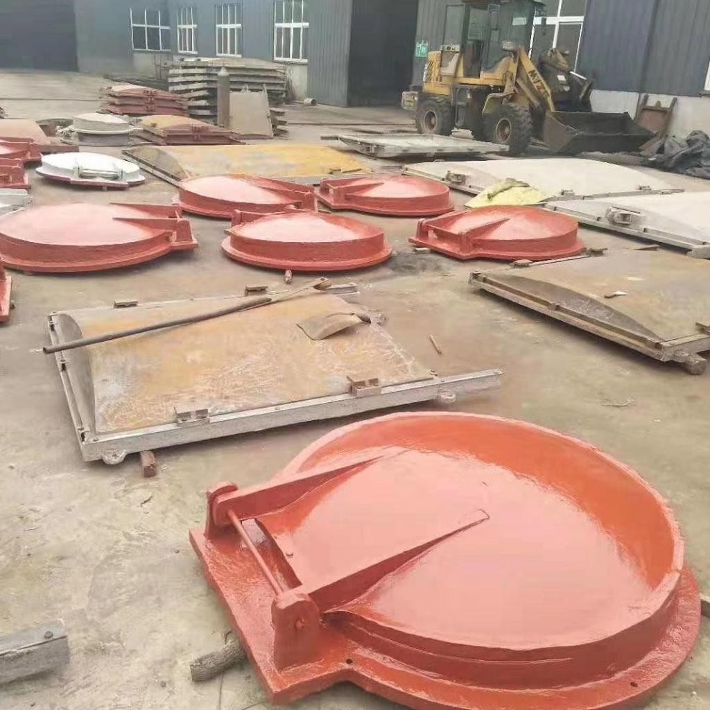 深圳生产1.8m*1.8m弧形平面铸铁闸门