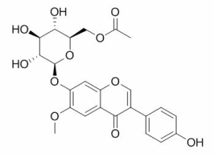 6''-O-乙酰黄豆黄苷 CAS：134859-96-4