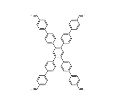 4'',5''-bis(4'-formyl-[1,1'-biphenyl]-4-yl)-[1,1':4',1'':2'',1''':4''',1''''-quinquephenyl]-4,4''''-dicarbaldehyde CAS号:2376339-70-5 现货优势供应 科研产品
