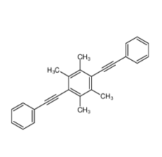 1,2,4,5-tetramethyl-3,6-bis(2-phenylethynyl)benzene CAS号:140477-37-8 现货优势供应 科研产品