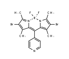 2,8-dibromo-5,5-difluoro-1,3,7,9-tetramethyl-10-(pyridin-4-yl)-5H-dipyrrolo[1,2-c:2',1'-f][1,3,2]diazaborinin-4-ium-5-uide CAS号: 现货优势供应 科研产品