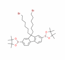 2,2'-(9,9-bis(6-bromohexyl)-9H-fluorene-2,7-diyl)bis(4,4,5,5-tetramethyl-1,3,2-dioxaborolane) CAS号:851775-62-7 现货优势供应 科研产品