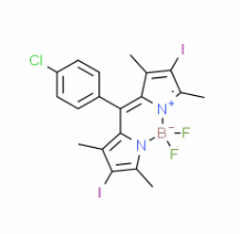 10-(4-chlorophenyl)-5,5-difluoro-2,8-diiodo-1,3,7,9-tetramethyl-5H-dipyrrolo[1,2-c:2',1'-f][1,3,2]diazaborinin-4-ium-5-uide CAS号:1413403-23-2 现货优势供应 科研产品
