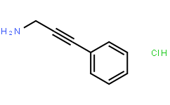 盐酸3-苯丙基-2-炔-1-胺 CAS号:30011-36-0 现货优势供应 科研产品