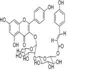 3-O-{2-O-[6-O-(對羥基-反-香豆酰)-葡萄糖基]-(1-2)鼠李糖基}山奈酚