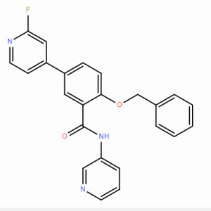 5-(2-氟-4-吡啶基)-2-(苯基甲氧基)-N-3-吡啶基苯甲酰胺 1285515-21-0
