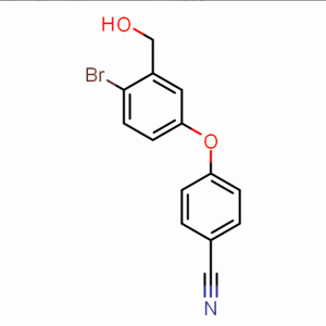 4-[4-溴-3-(羟基甲基)苯氧基]苯甲腈CAS号:906673-45-8