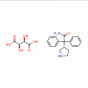 3-(S)-(1-甲酰胺基-1,1-二苯基甲基)吡咯烷-L-酒石酸盐CAS号:134002-26-9 现货