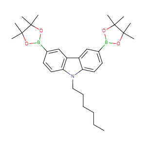 9-己基-3,6-双(4,4,5,5-四甲基-1,3,2-二氧硼杂环戊烷-2-基)-9H-咔唑628336-95-8现货