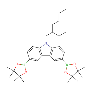科研实验用现货9-(2-乙基己基)-3,6-双(硼 酸频那醇酯-2-基)-9H-咔唑CAS号448955-87-1