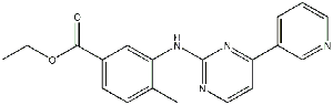 4-甲基-3-[[4-(3-吡啶基-2-嘧啶基]氨基]苯甲酸乙酯 产品图片