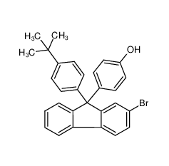 4-(2-溴-9-(4-叔丁基(苯基)-9H-芴-9-基)苯酚 CAS:849222-40-8
