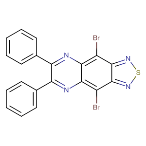 4,9-二溴-6,7-二苯基-苯并[1,2,5]噻二唑并[3,4-G]喹喔啉CAS号1262727-09-2；噻二唑系列优势供应！郑州实验室现货直发，质量保证欢迎咨询！！