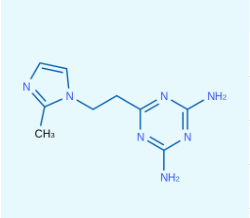 6-(2-(2-甲 基-1H-咪 唑-1-基) 乙 基)-1,3,5-三 嗪-2,4-二 胺