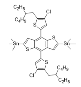 (4,8-二(4-氯-5-(2-乙基己基)噻吩-2-基)苯并[1,2-B:4,5-B']二噻吩-2,6-二基)雙三甲基錫；CAS：2239295-69-1，實驗室自主研發，主營產品，價格優惠，同系列均可提供，歡迎咨詢！