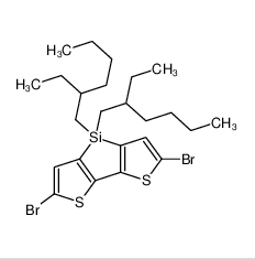 2,6-二溴-4,4-双(2-乙基己基)-4H-硅杂环戊二烯并[3,2-b:4,5-b’]二噻吩 CAS号:1089687-05-7 现货优势供应 科研产品