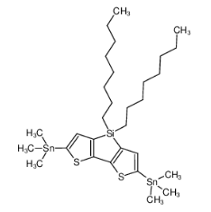 2,6-二(三甲基锡)-4,4-二辛基-二噻吩并噻咯 CAS号:1160106-15-9 现货优势供应 科研产品