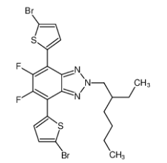 4,7-双(5-溴噻吩-2-基)-2-(2-乙基己基)-5,6-二氟-2H-苯并[d][1,2,3] 三唑 CAS号:1476807-53-0 现货优势供应 科研产品