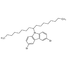 3,6-二溴-9-(十七烷-9-基)-9H-咔唑 CAS号:1268491-06-0 现货优势供应 科研产品