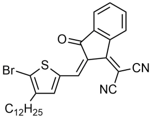 (Z)-2-(2-((5-溴-4-十二烷基噻吩-2-基)亚甲基)-3-氧代-2,3-二氢-1H-茚-1-亚基)丙二腈 CAS号:2001613-84-7 现货优势供应 科研产品