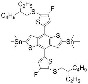 (4,8-bis(5-((2-ethylhexyl)thio)-4-fluorothiophen-2-yl)benzo[1,2-b:4,5-b']dithiophene-2,6-diyl)bis(trimethylstannane) CAS号:2226464-70-4 现货优势供应 科研产品