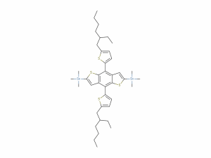 BDTTh26-2Sn ;2,6-二(三甲基錫)-4,8-二(5-(2-乙基己基)噻吩基-2-)-苯并二噻吩CAS：1352642-37-5 同系列均可提供，實驗室自主研發，光電/電子材料優勢供應！