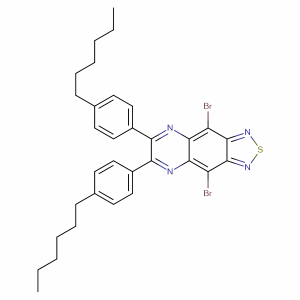 4,9-二溴-6,7-雙(4-己基苯基)-[1,2,5]噻二唑并[3,4-g]喹喔啉；CAS：2111833-75-9 自主生產，主營產品，價格優惠（現貨供應，科研產品，高校/研究所/科研單位先發后付）