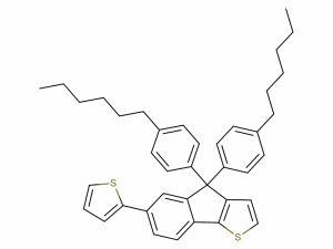 4,4-雙(4-己基苯基)-6-(噻吩-2-基)-4H-茚并[1,2-b]噻吩；CAS：2129627-54-7